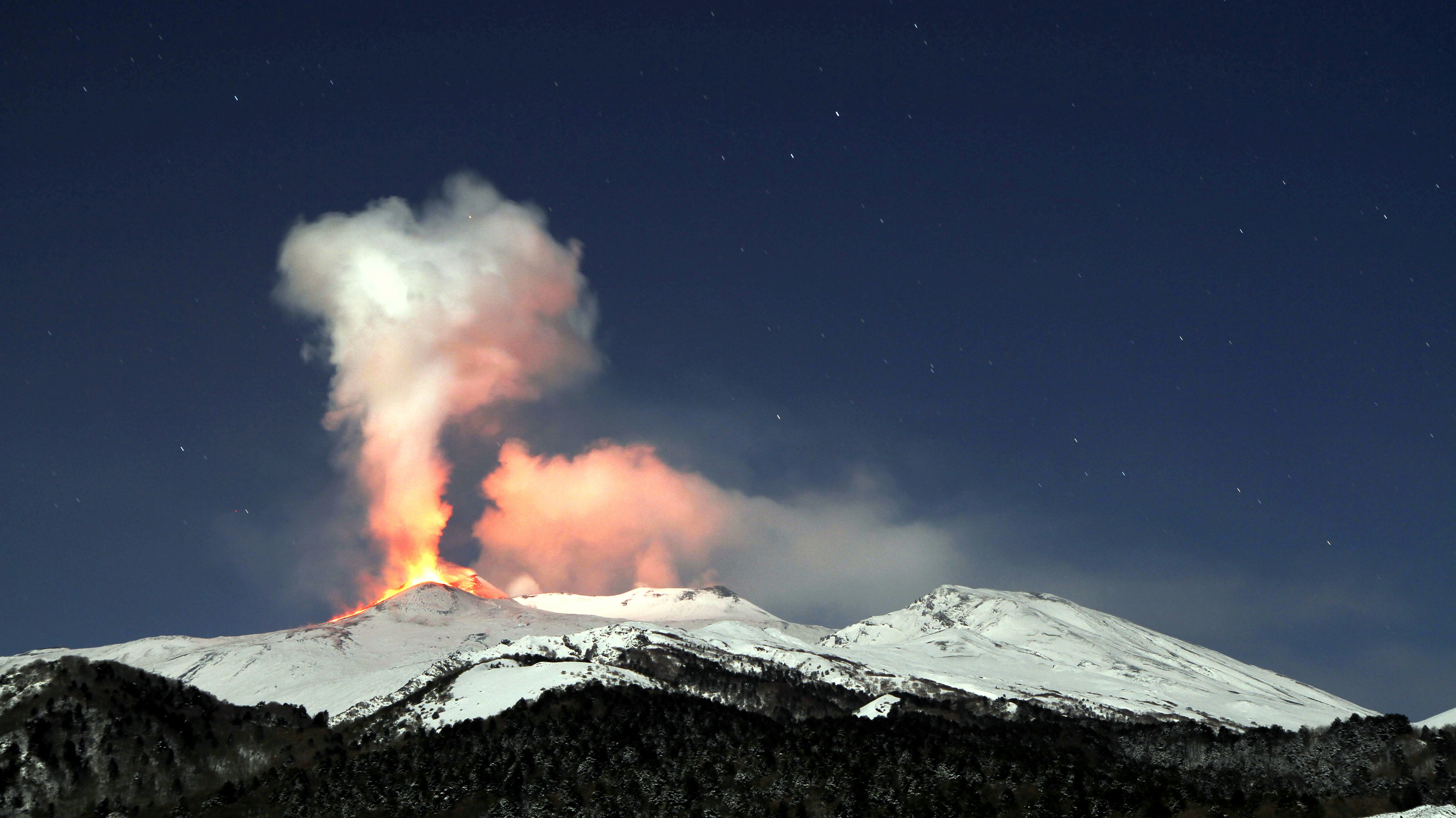 vybuch sopky Etna
